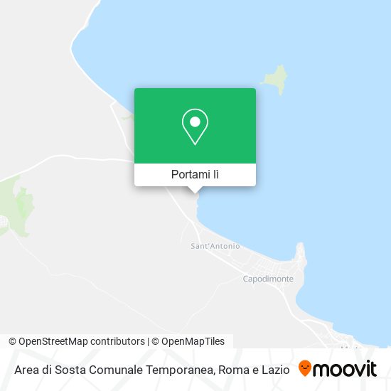 Mappa Area di Sosta Comunale Temporanea