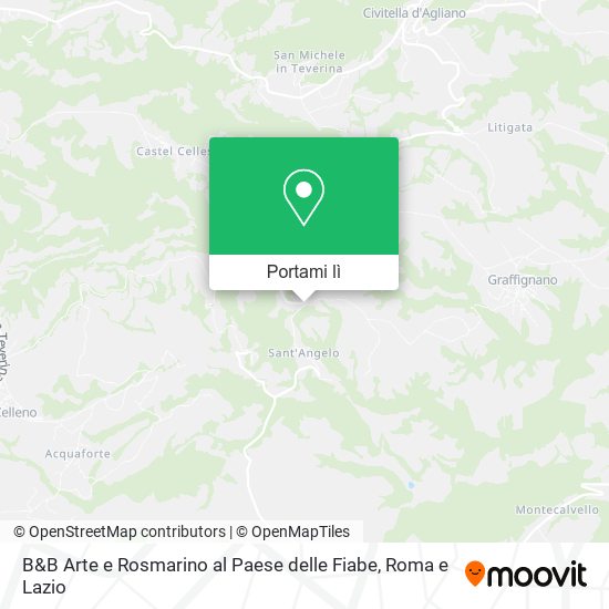 Mappa B&B Arte e Rosmarino al Paese delle Fiabe