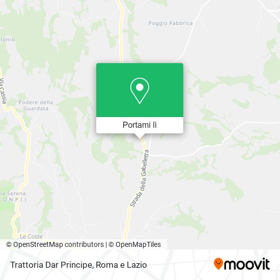 Mappa Trattoria Dar Principe