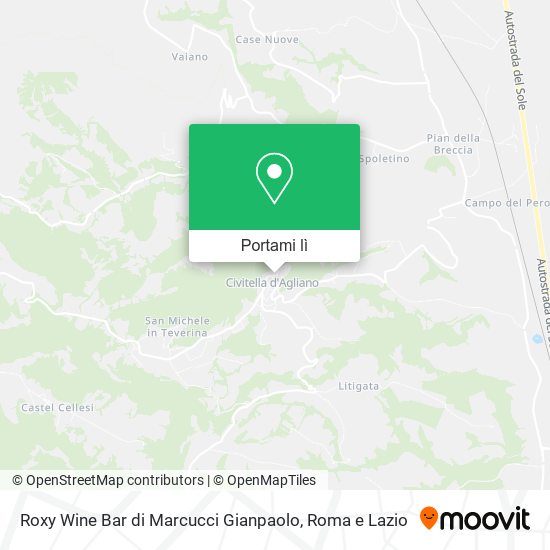 Mappa Roxy Wine Bar di Marcucci Gianpaolo
