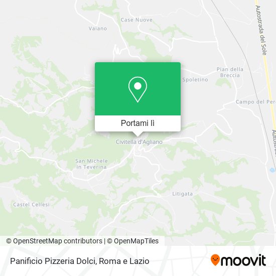 Mappa Panificio Pizzeria Dolci