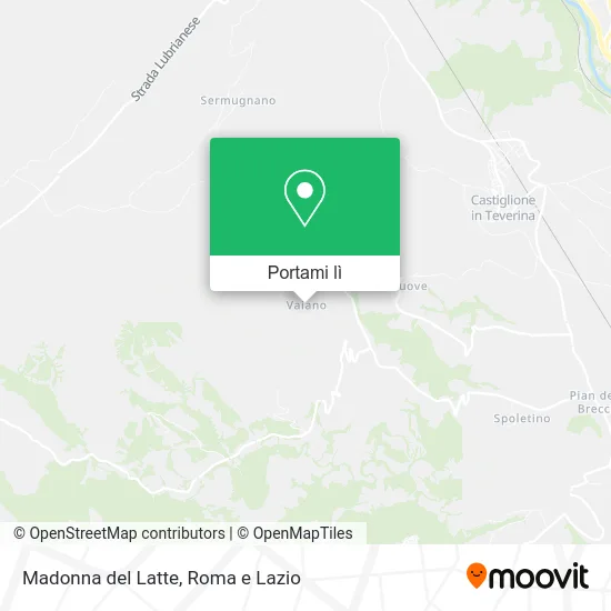 Mappa Madonna del Latte