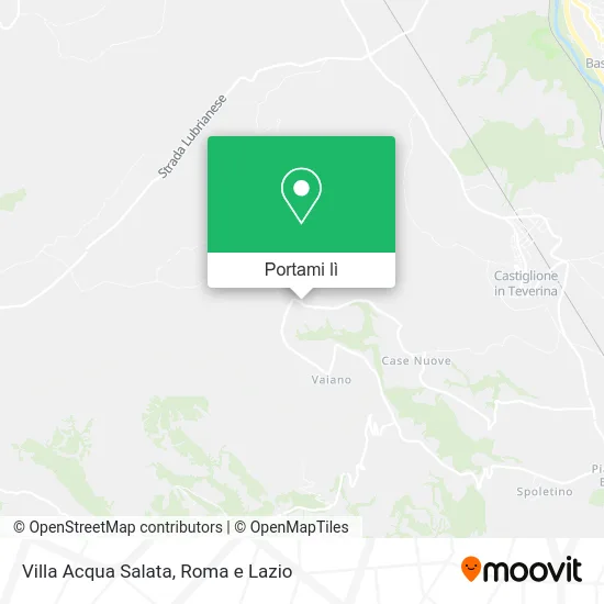 Mappa Villa Acqua Salata