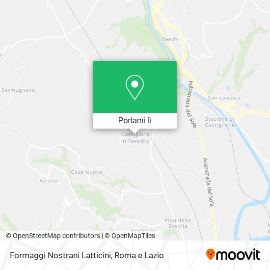 Mappa Formaggi Nostrani Latticini