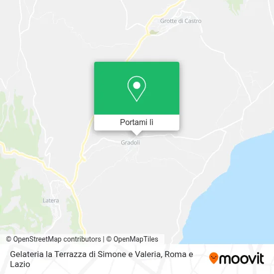 Mappa Gelateria la Terrazza di Simone e Valeria