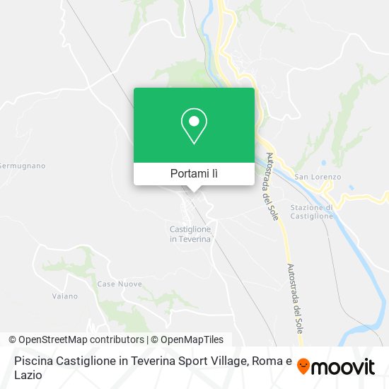 Mappa Piscina Castiglione in Teverina Sport Village