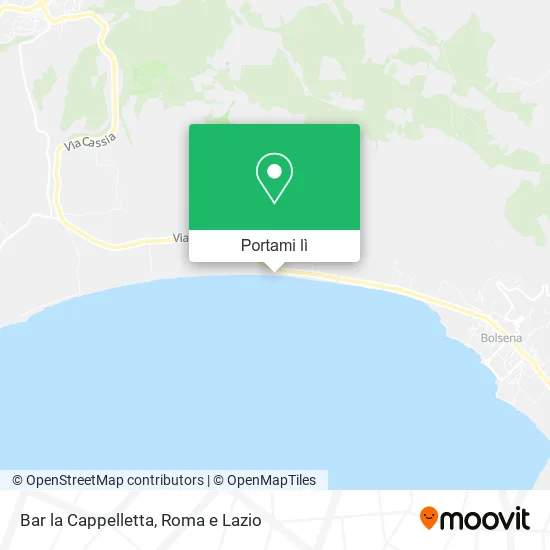Mappa Bar la Cappelletta