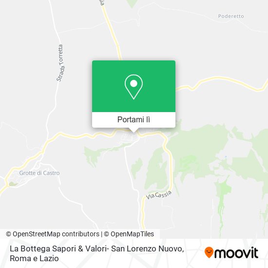 Mappa La Bottega Sapori & Valori- San Lorenzo Nuovo