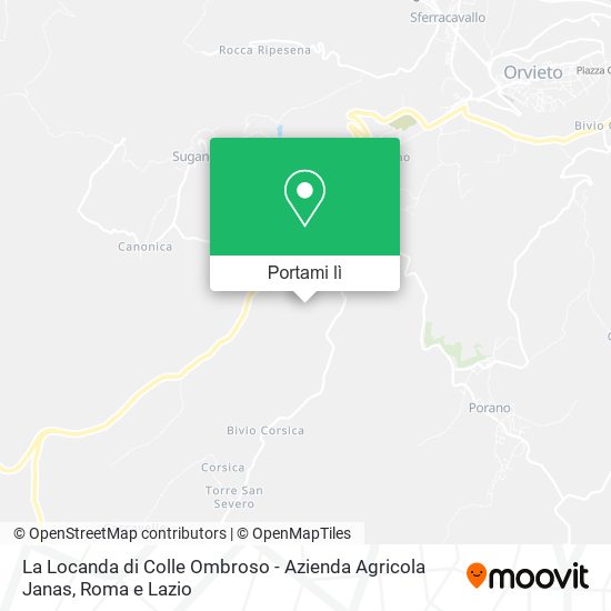 Mappa La Locanda di Colle Ombroso - Azienda Agricola Janas