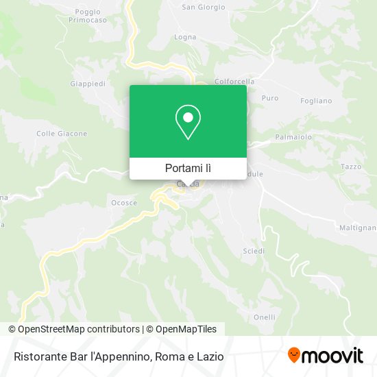 Mappa Ristorante Bar l'Appennino