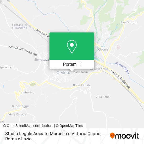 Mappa Studio Legale Aociato Marcello e Vittorio Caprio