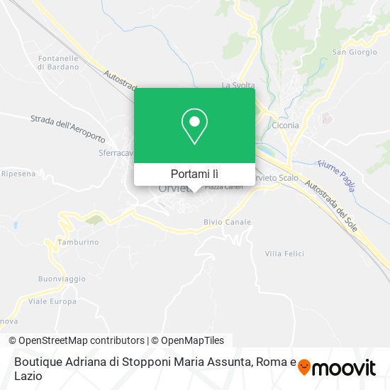 Mappa Boutique Adriana di Stopponi Maria Assunta