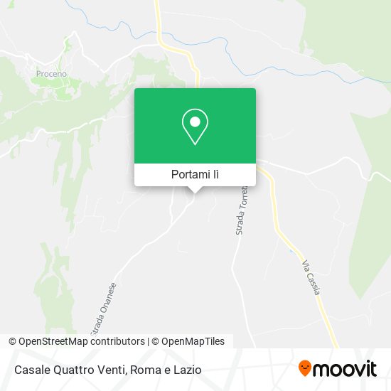 Mappa Casale Quattro Venti