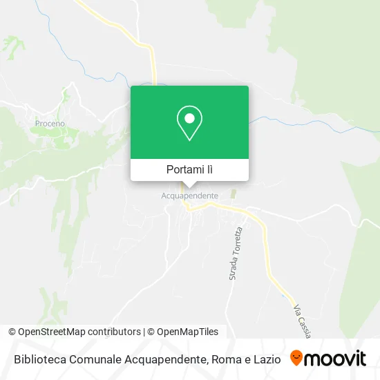 Mappa Biblioteca Comunale Acquapendente