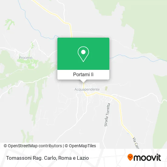 Mappa Tomassoni Rag. Carlo