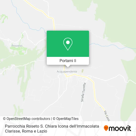 Mappa Parrocchia Roseto S. Chiara Icona dell'Immacolata Clarisse