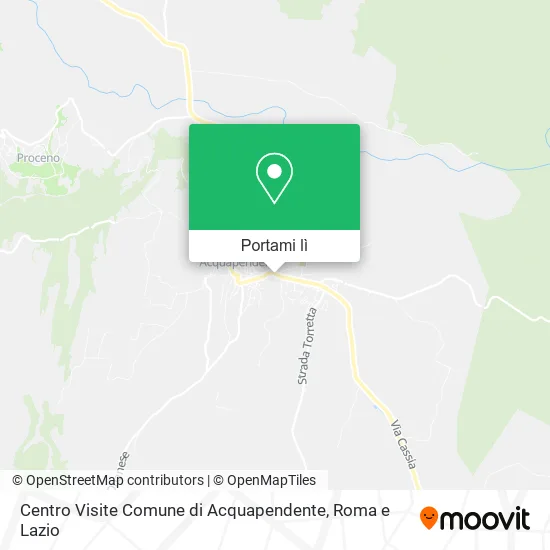 Mappa Centro Visite Comune di Acquapendente