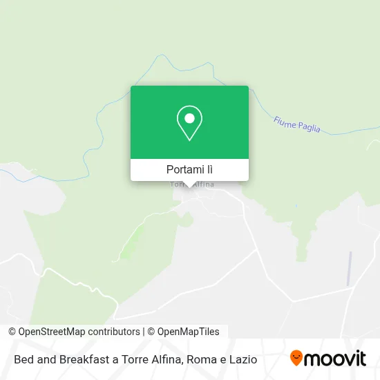 Mappa Bed and Breakfast a Torre Alfina