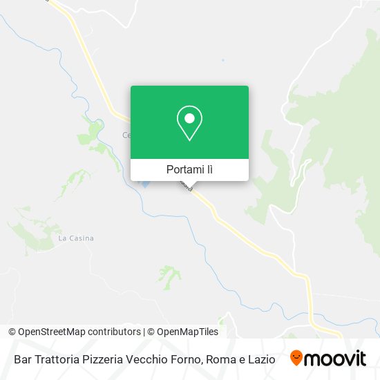 Mappa Bar Trattoria Pizzeria Vecchio Forno