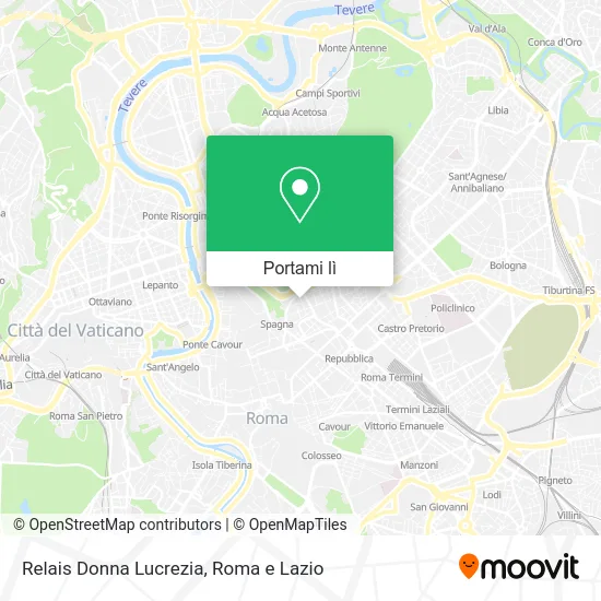 Mappa Relais Donna Lucrezia