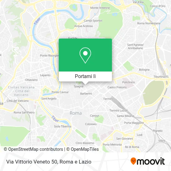 Mappa Via Vittorio Veneto  50