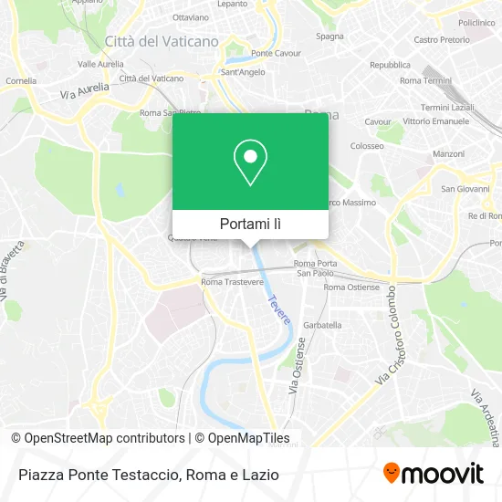 Mappa Piazza Ponte Testaccio