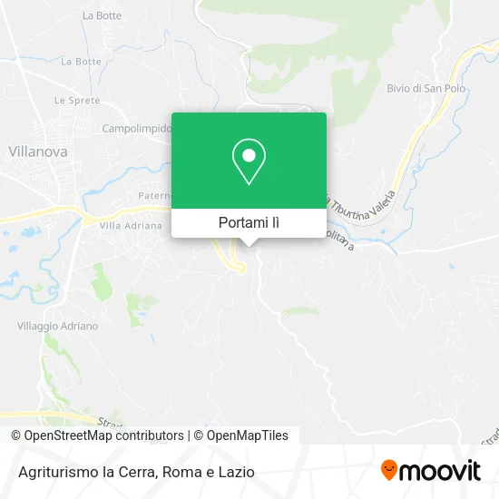 Mappa Agriturismo la Cerra
