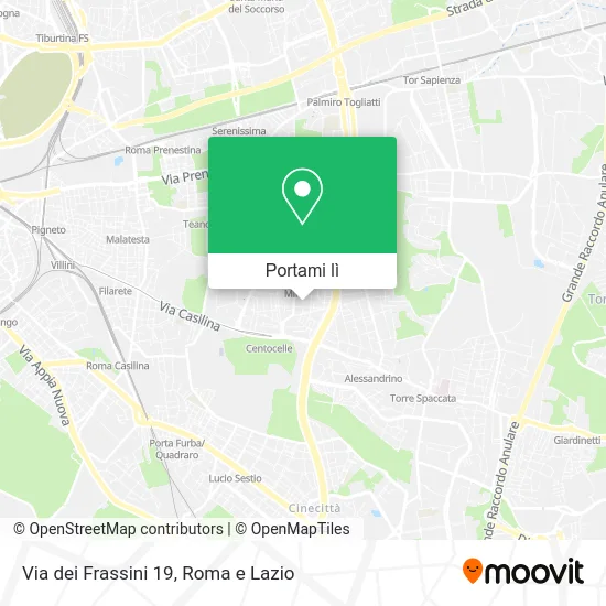 Mappa Via dei Frassini 19