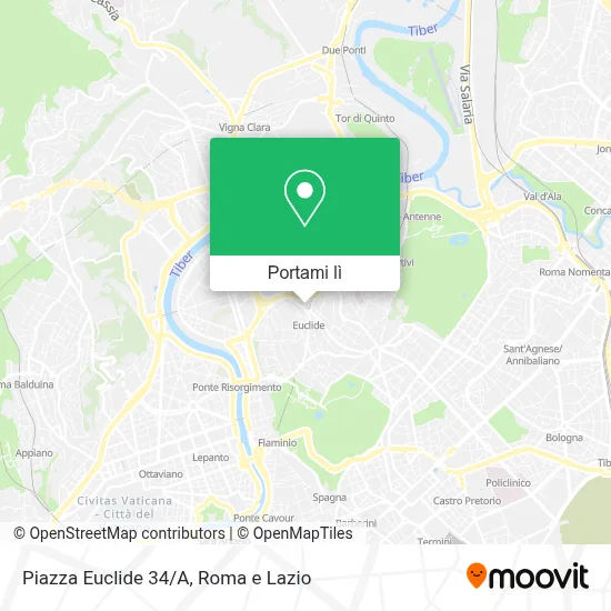 Mappa Piazza Euclide 34/A