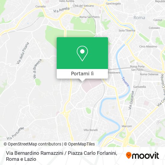 Mappa Via Bernardino Ramazzini / Piazza Carlo Forlanini