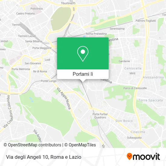 Mappa Via degli Angeli  10