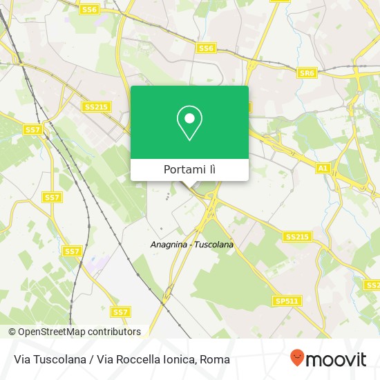 Mappa Via Tuscolana / Via Roccella Ionica