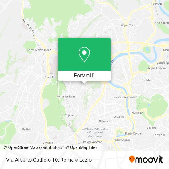 Mappa Via Alberto Cadlolo  10
