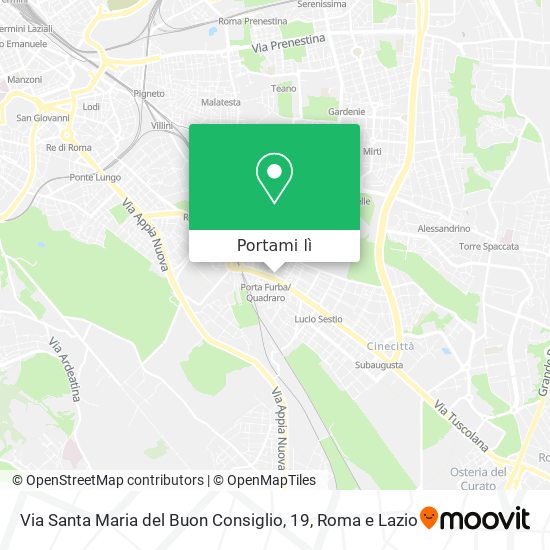 Mappa Via Santa Maria del Buon Consiglio, 19