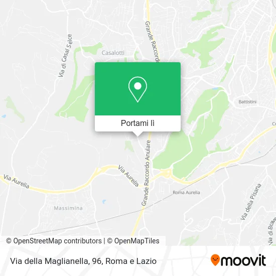 Mappa Via della Maglianella, 96