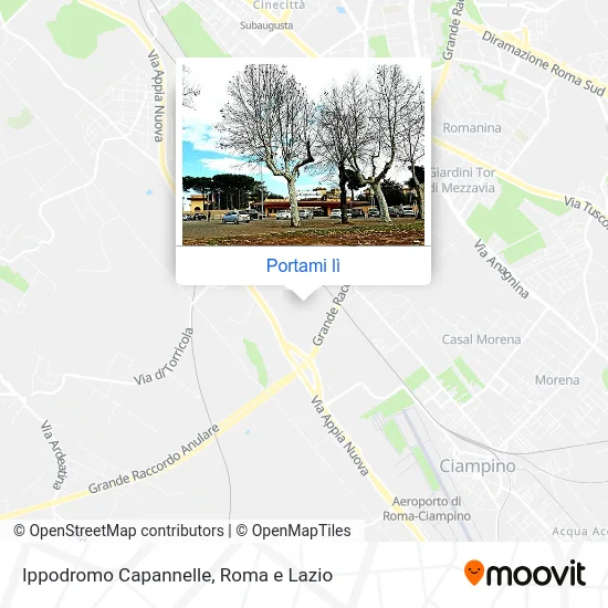 Mappa Ippodromo Capannelle