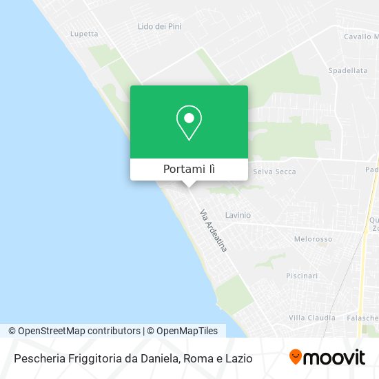 Mappa Pescheria Friggitoria da Daniela