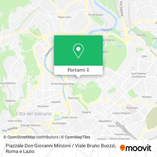 Mappa Piazzale Don Giovanni Minzoni / Viale Bruno Buozzi