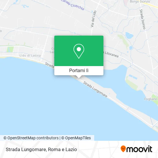 Mappa Strada Lungomare