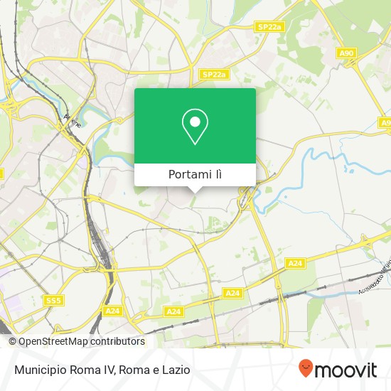 Mappa Municipio Roma IV