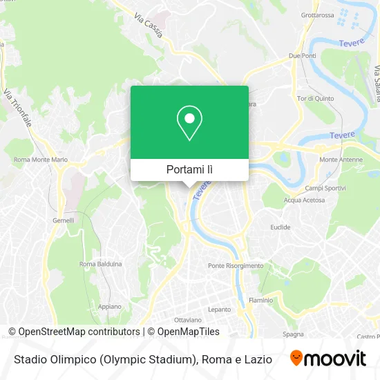 Mappa Stadio Olimpico (Olympic Stadium)