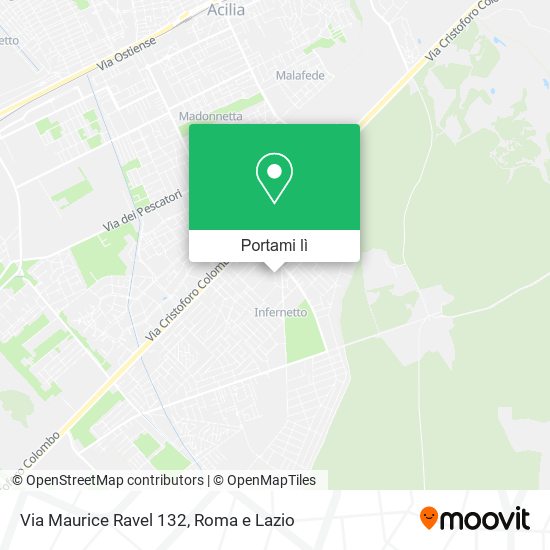 Mappa Via Maurice Ravel  132