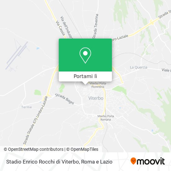 Mappa Stadio Enrico Rocchi di Viterbo