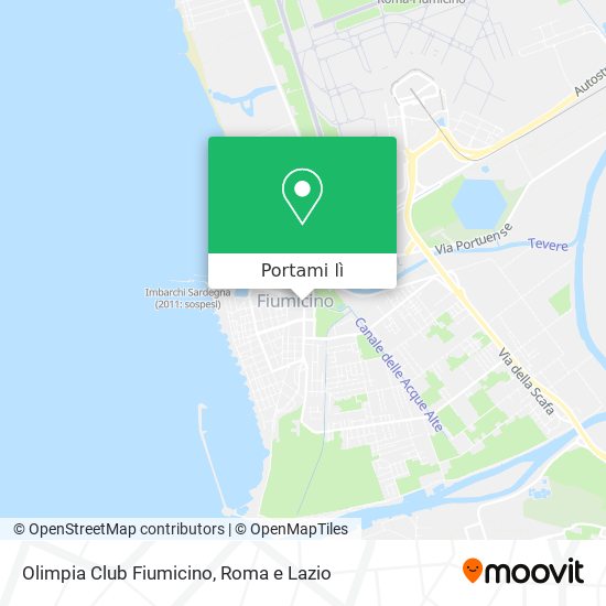 Mappa Olimpia Club Fiumicino