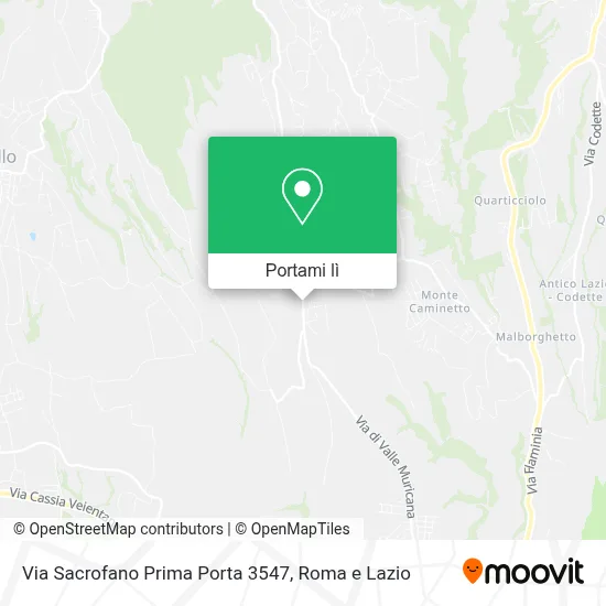 Mappa Via Sacrofano Prima Porta  3547