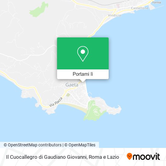 Mappa Il Cuocallegro di Gaudiano Giovanni