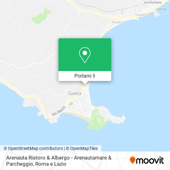 Mappa Arenauta Ristoro & Albergo - Arenautamare & Parcheggio