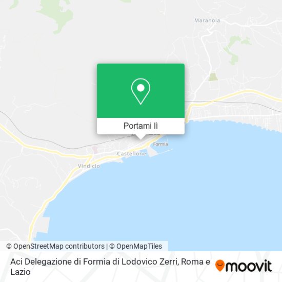 Mappa Aci Delegazione di Formia di Lodovico Zerri