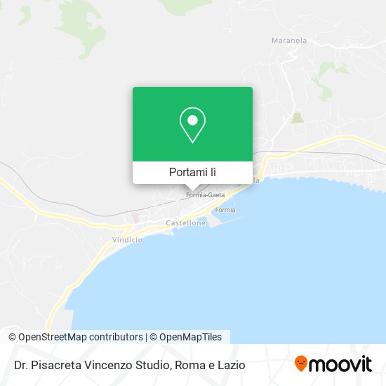 Mappa Dr. Pisacreta Vincenzo Studio