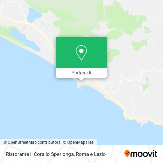 Mappa Ristorante il Corallo Sperlonga